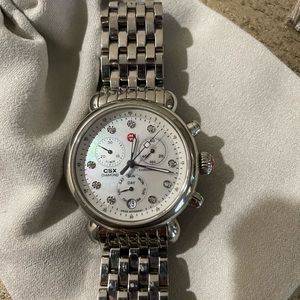 Michele CSX Diamond watch  stainless steel